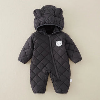 fall شتاء newborn baby cotton جمبسوت warm cotton-padded clothes with bear pattern for climbing