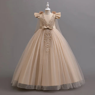أميرة فستان for بنات elegant wedding flower بنت table performance with pearls customizable odm for children