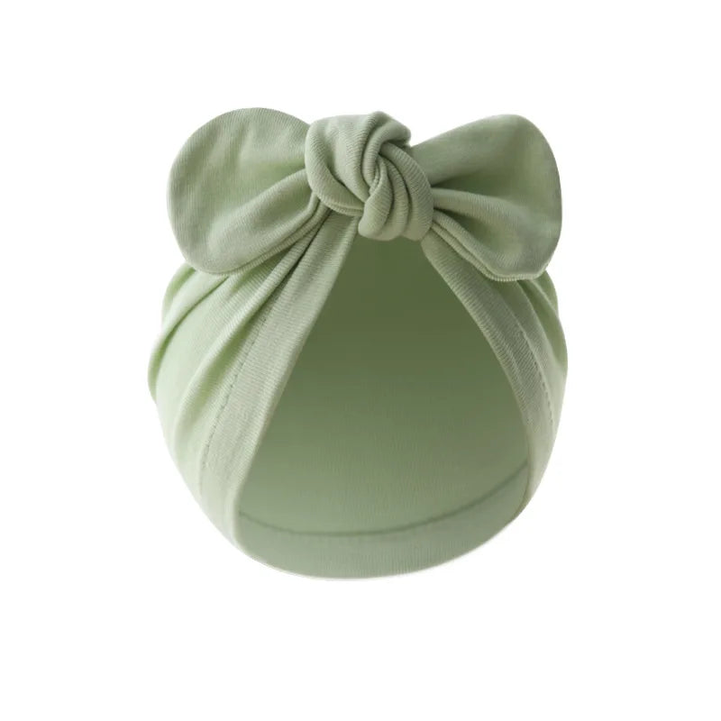 wholesale جديد children's solid color beanie cap rabbit ear pullover ستايل european american baby indian ball cap