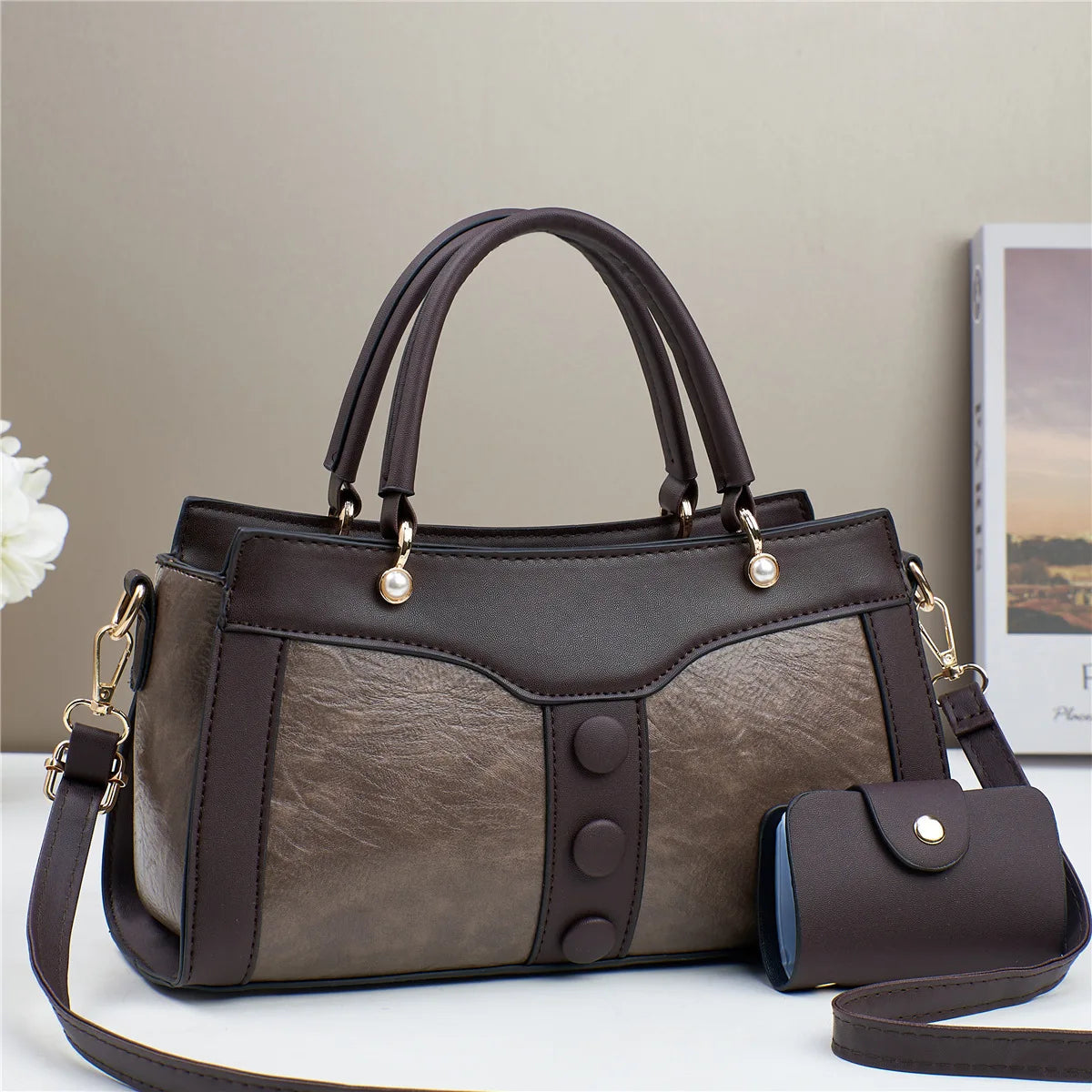 شنطة نسائية ترند للنساء - 2025 Wholesale Fashion Lady Bags Set Ne
