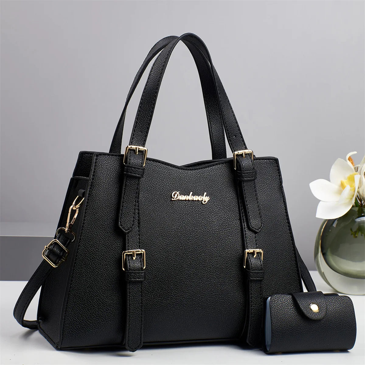 شنطة كتف ترند للنساء - Luxury Designer Women's Split PU Leather