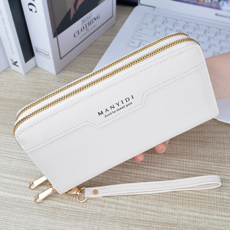 شنطة سهرة عصرية للنساء - 2024 New Design Ladies Pu Leather Wallet
