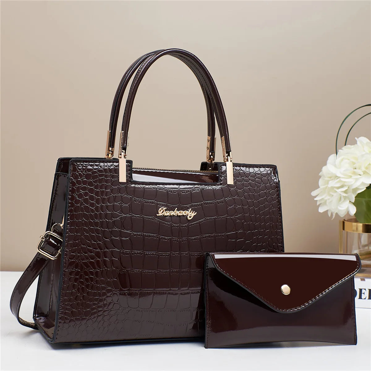 شنطة صغيرة موضة 2025 للنساء - 2025 New Wholesale Women's Bags Set Bran