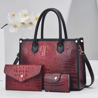 شنطة جلد كاجوال للنساء - 2025 New Wholesale 3 in 1 Shoulder Bags
