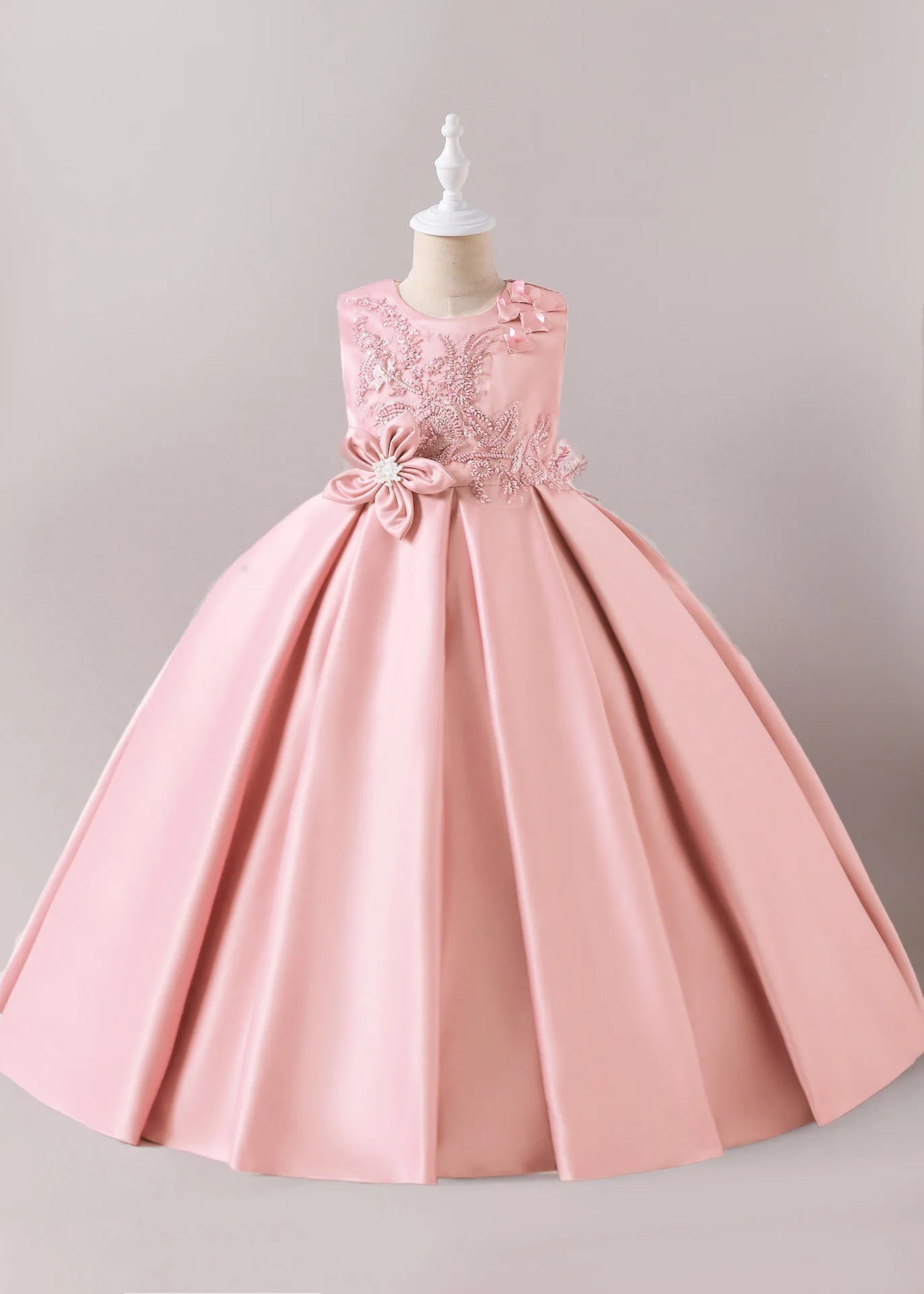 solid color أميرة فستان with جديد floral waist for بنات birthday party فستان صيف odm supply