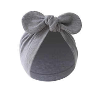 wholesale جديد children's solid color beanie cap rabbit ear pullover ستايل european american baby indian ball cap