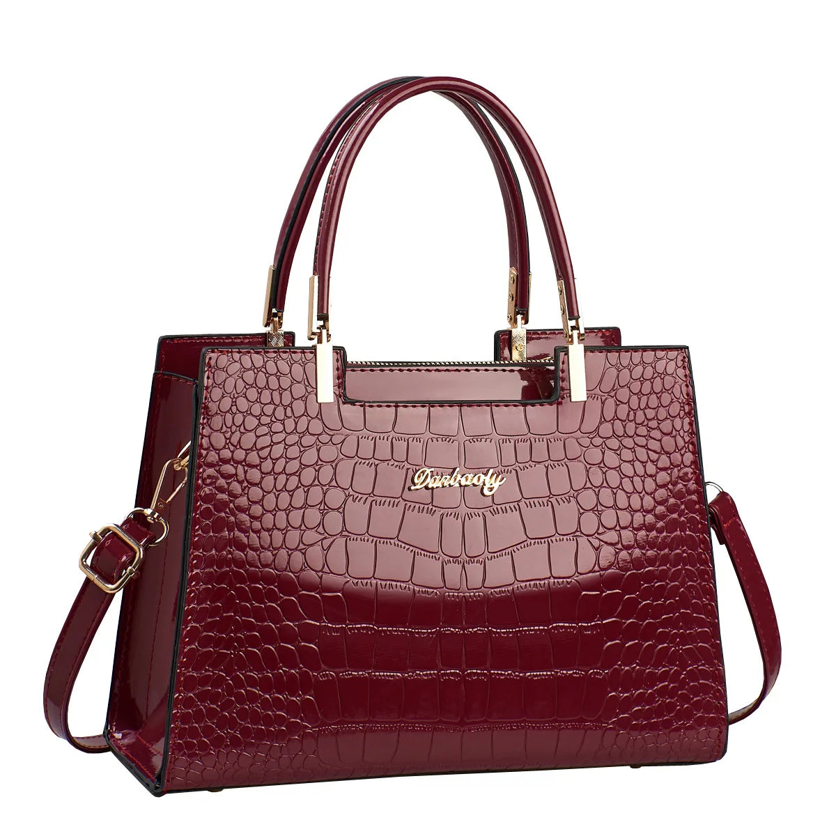 شنطة سهرة فاخرة للنساء - 2024 Solid Color Alligator Pattern Hand
