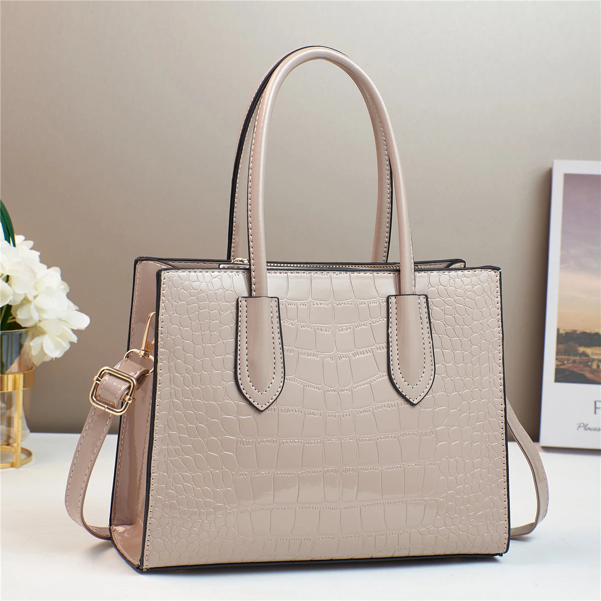 شنطة يد ترند للنساء - 2024 Newest Pu Leather Ladies Designer B