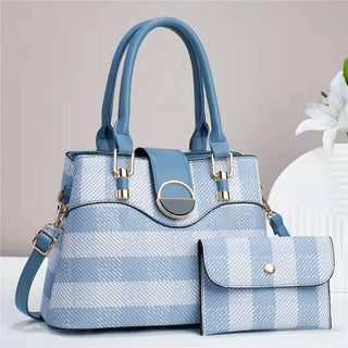 شنطة جلد كلاسيك للنساء - Custom logo PU Leather Bags Women Handba