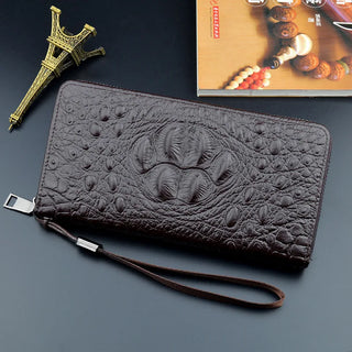 شنطة صغيرة كاجوال للنساء - 2021 New Alligator-print Wallet Men's Lo