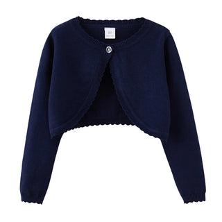 جديد korean round neck بنات' knitted cardigan jacket sweater shawl صيف air-conditioned sweater خفيف version