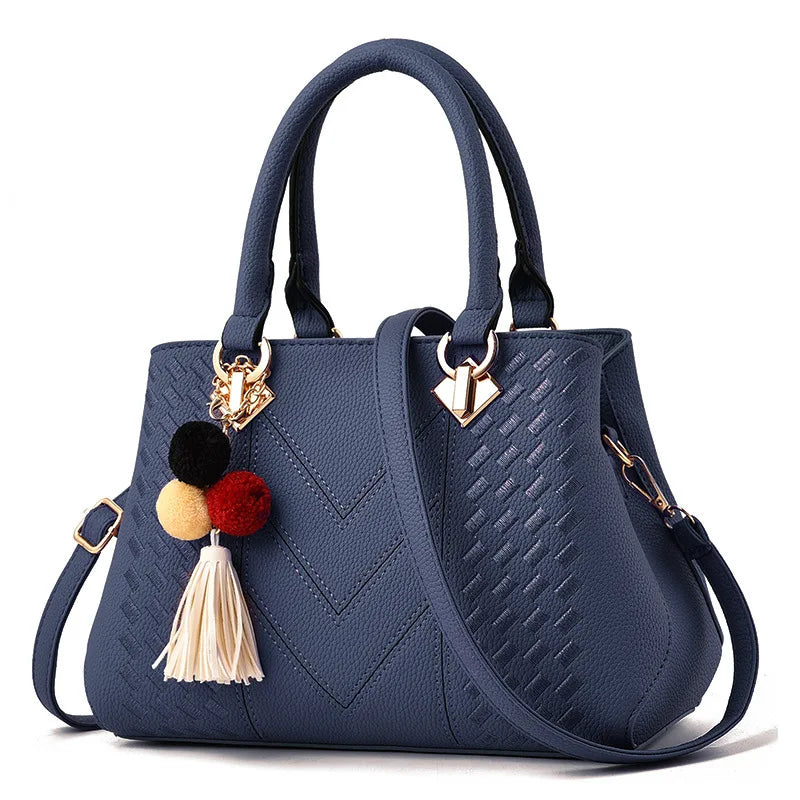 شنطة جلد كاجوال للنساء - 2023 Fashion Ladies Shoulder Bags Latest