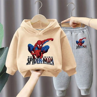 cheap price جديد أولاد' كاجوال outfits two-piece cotton hoodie بدلة with foreign ستايل cartoon printed توب children's sizes