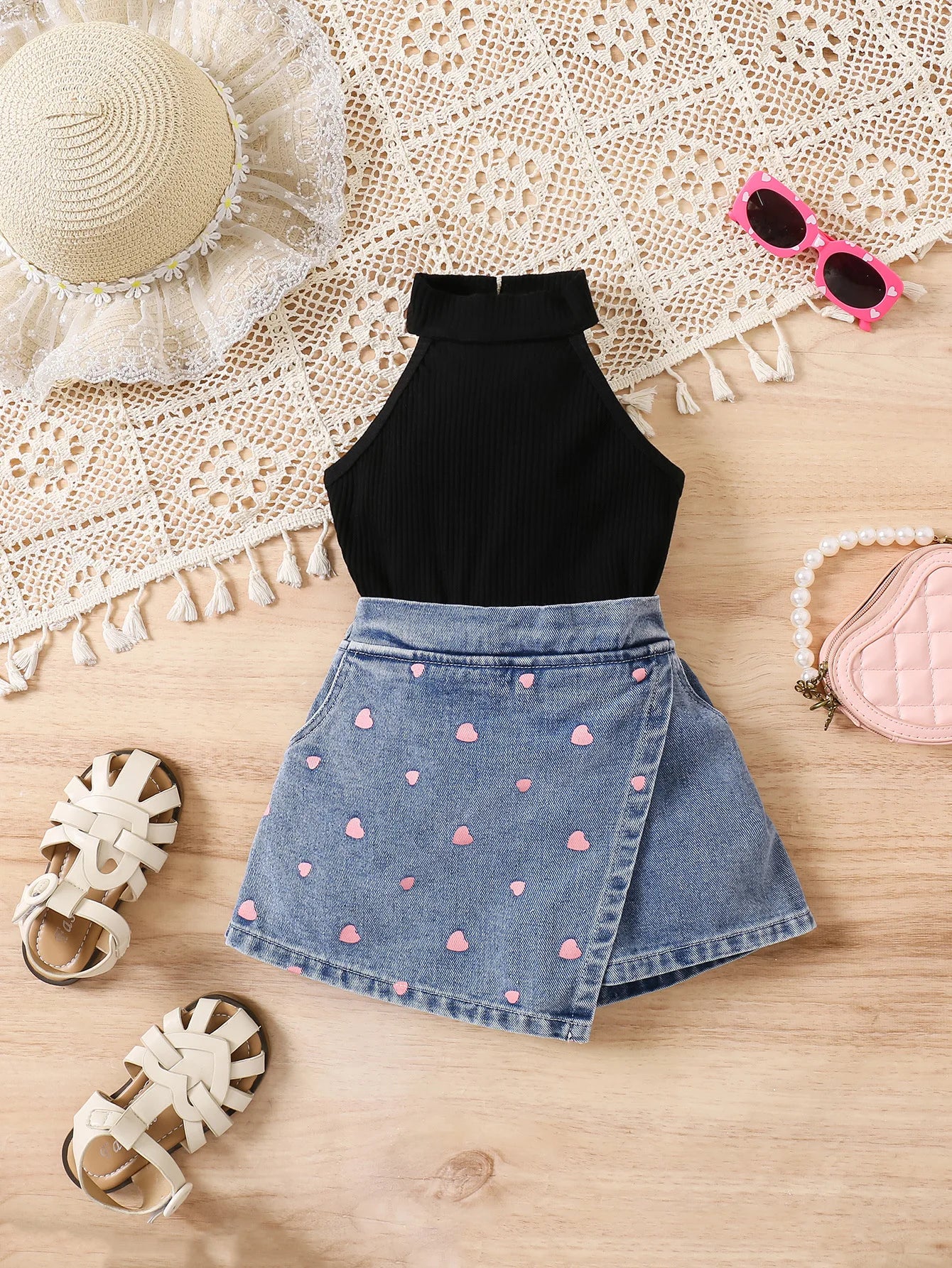جديد arrival صيف بنات clothing sets children بنات butterfly shirt jeans two piece outfit