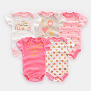100% cotton infant pajamas newborn five-piece بدلة romper baby clothes