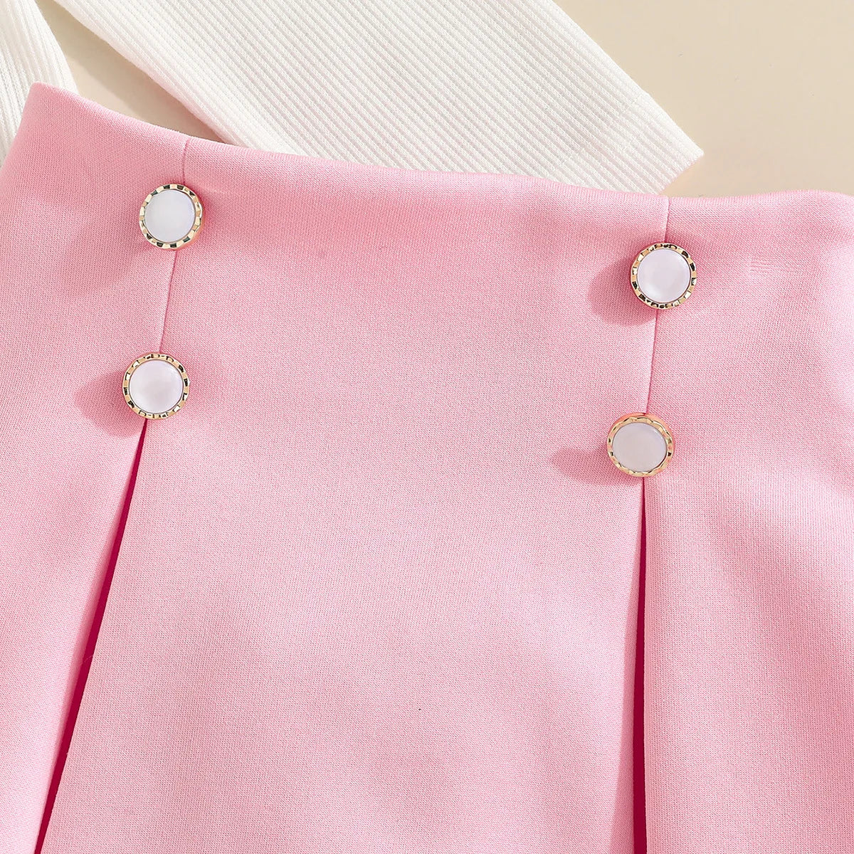 high quality cotton baby بنت's كاجوال بدلة custom logo print elegant and lovely for ربيع وخريف