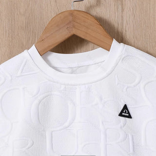 high quality أطفال صيف white sports أولاد أطفال ولد clothing tracksuits high quality كاجوال طقم قطعتين