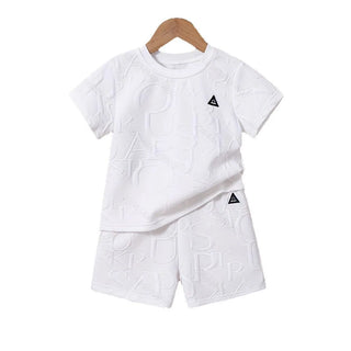 high quality أطفال صيف white sports أولاد أطفال ولد clothing tracksuits high quality كاجوال طقم قطعتين