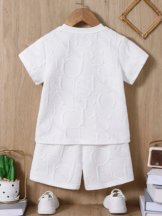 high quality أطفال صيف white sports أولاد أطفال ولد clothing tracksuits high quality كاجوال طقم قطعتين