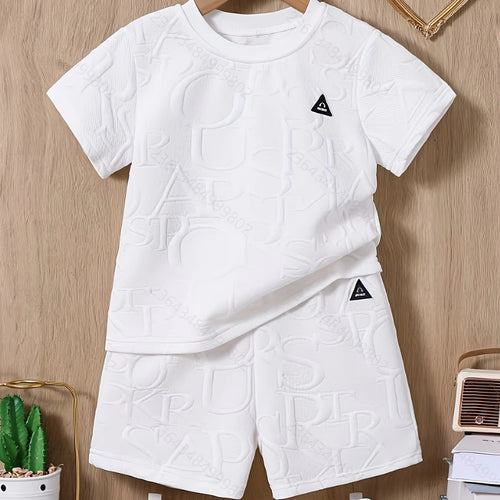 high quality أطفال صيف white sports أولاد أطفال ولد clothing tracksuits high quality كاجوال طقم قطعتين