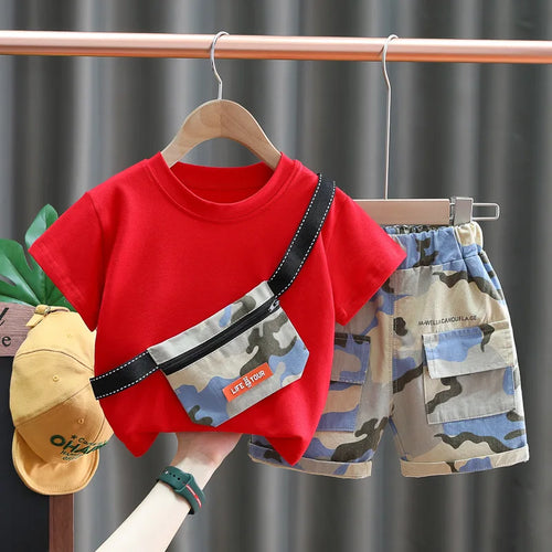 high quality korean ستايل صيف أكمام قصيرة shorts طقم for أولاد أطفال comfortable cute cartoon print