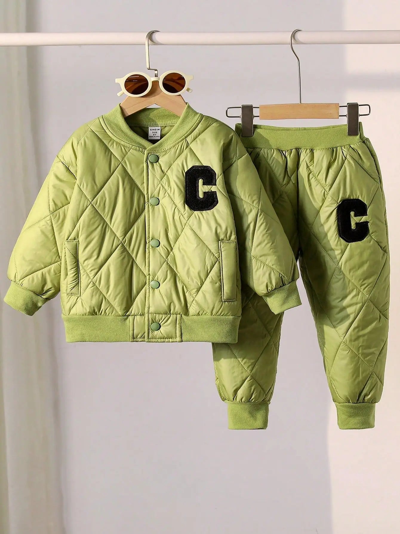 high quality طقم قطعتين warm شتاء baseball wind diamond pressed cotton-padded jacket كاجوال خريف شتاء pants for season