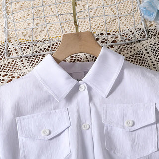 hot sale bow أميرة big بنات clothing sets بنات white coat sling فستان two piece clothing sets