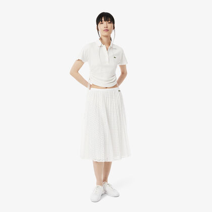 تنورة من الدانتيل مطوية Lacoste