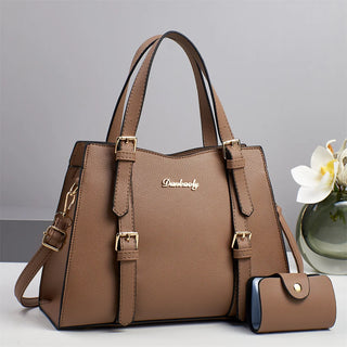شنطة كتف ترند للنساء - Luxury Designer Women's Split PU Leather