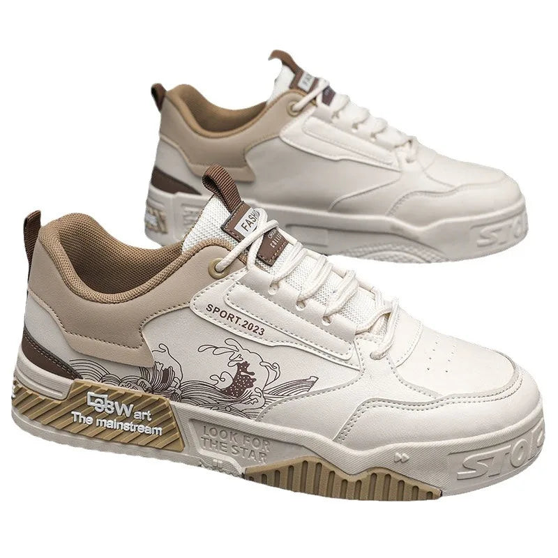 سنيكر رجالي – جلد صناعي، تهوية مريحة