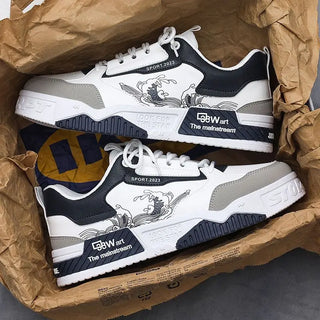 سنيكر رجالي – جلد صناعي، تهوية مريحة