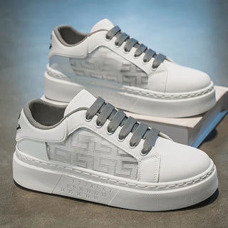 حذاء رياضي رجالي - أبيض – تهوية مريحة