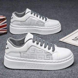 حذاء رياضي رجالي - أبيض – تهوية مريحة