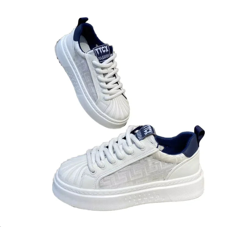 حذاء رياضي رجالي - أبيض – تهوية مريحة