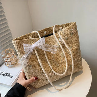 شنطة نسائية كلاسيك للنساء - New Arrival Fashion Straw Braided Bags B
