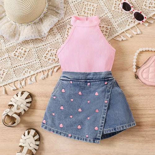 جديد arrival صيف بنات clothing sets children بنات butterfly shirt jeans two piece outfit