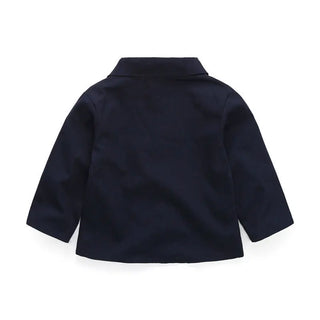 جديد baby boutique wholesale أكمام طويلة bowtie shirt clothing طقم أولاد fancy elegant كاجوال بدلة طقم