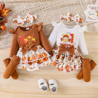 جديد baby بنت fashion clothing طقم 4pcs 100% cotton أكمام طويلة coat جيب socks & headdress with button closure