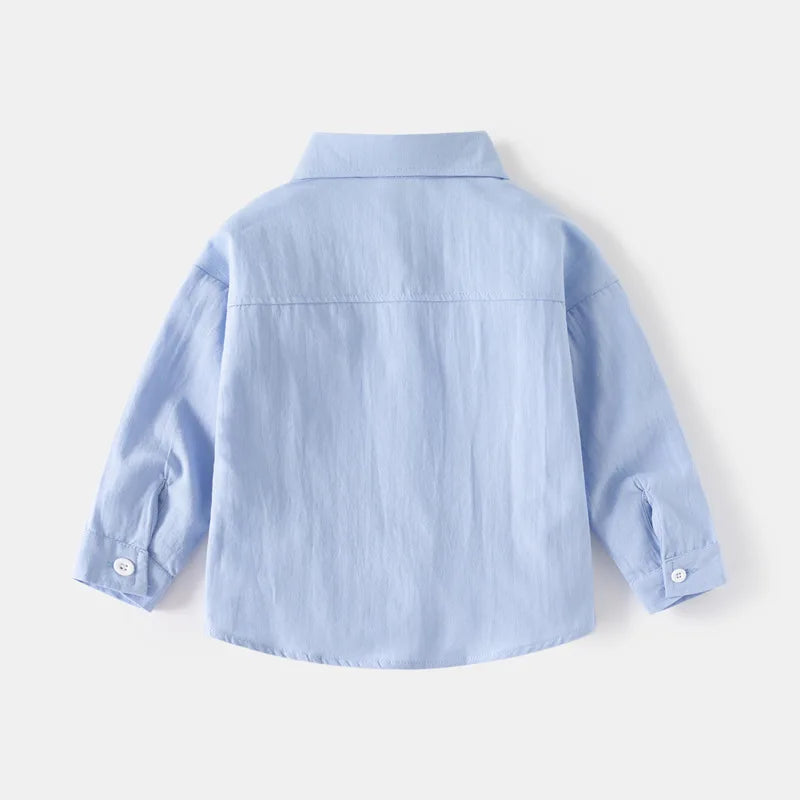 جديد baby أكمام طويلة shirt korean edition fashion embroidered children's shirt