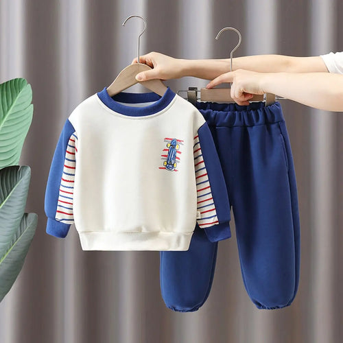 جديد أولاد baby children's clothing ربيع وخريف طقم قطعتين أكمام طويلة cartoon design for أطفال' clothes