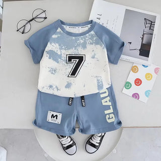 جديد أولاد' كاجوال صيف wear صيف جديد children's breathable cotton sports أكمام قصيرة shorts طقم قطعتين