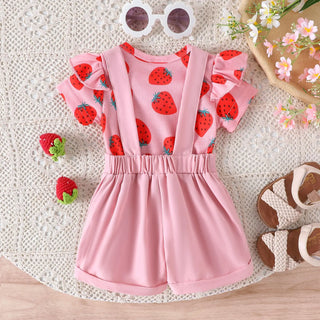 جديد cute children's بدلة with stereo flower كم jacket and solid color shorts infant toddler size for صيف
