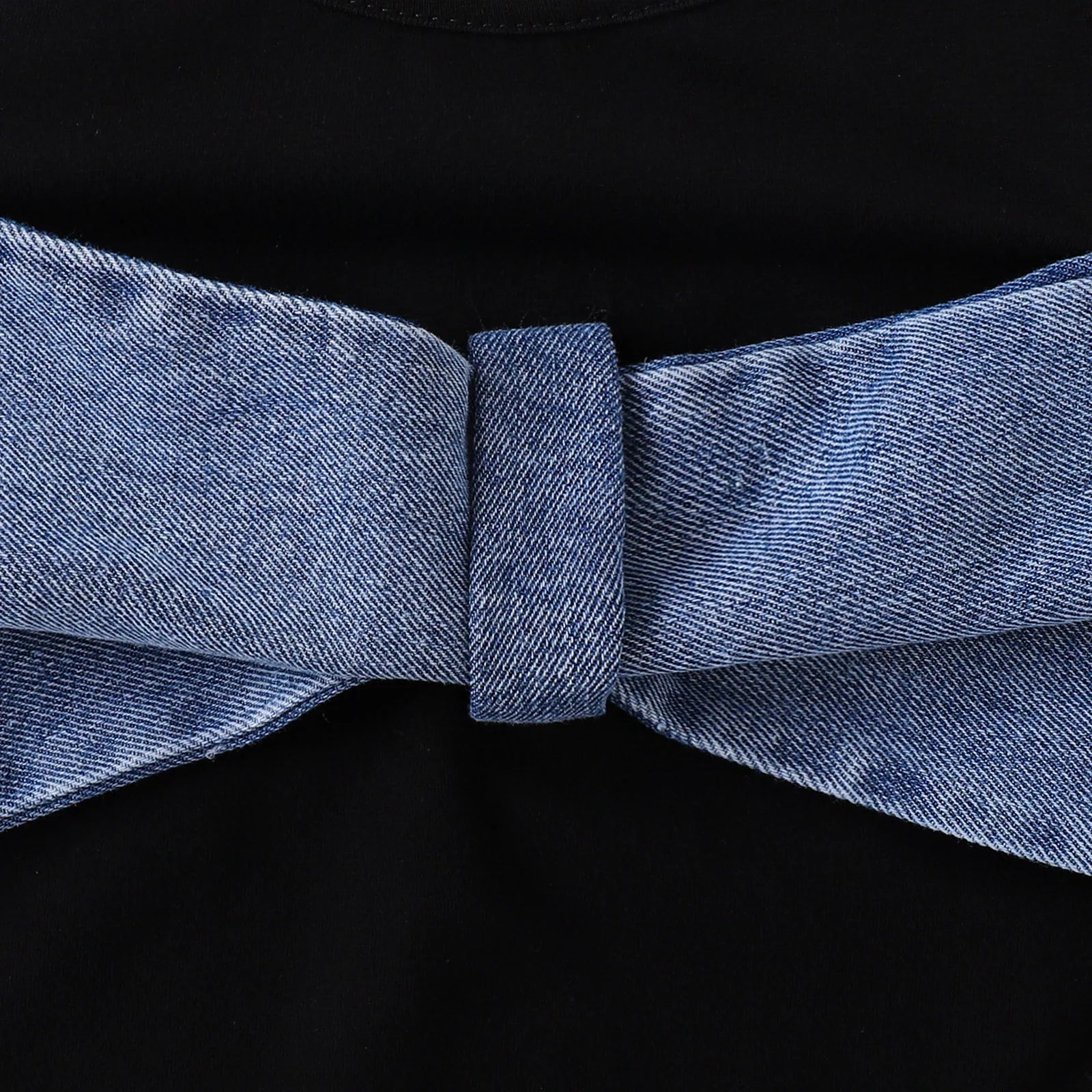 جديد بنات طقم قطعتين cotton توب and pants micro horn دينم with tooling stitching two-piece design