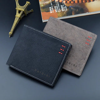 شنطة يد شيك للنساء - New Men's Wallet Men Short Simple Retro