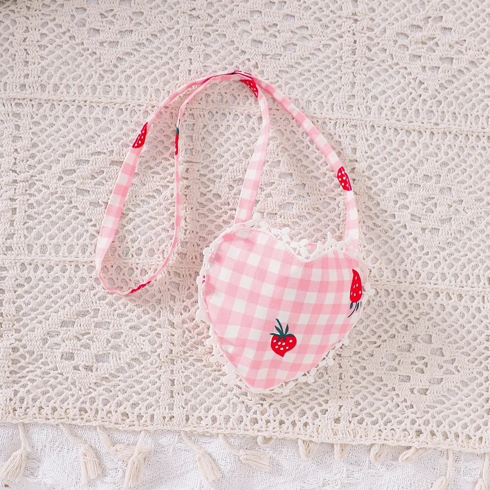 جديد products for small and medium-sized children، بنات' ربيع and صيف suspender strawberry printed فستان