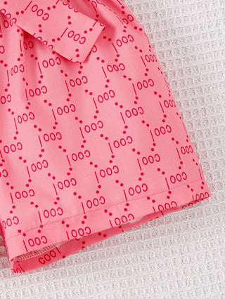 جديد صيف بنات' printed أكمام قصيرةd توب and printed shorts طقم