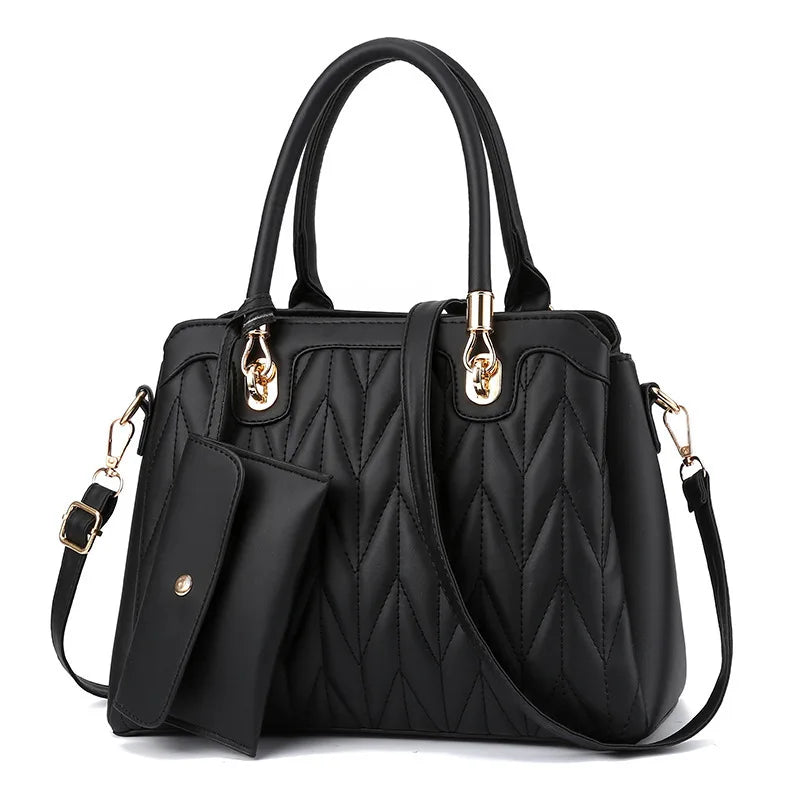 شنطة يد فاخرة للنساء - New Wholesale Fashion Quilted Leather La
