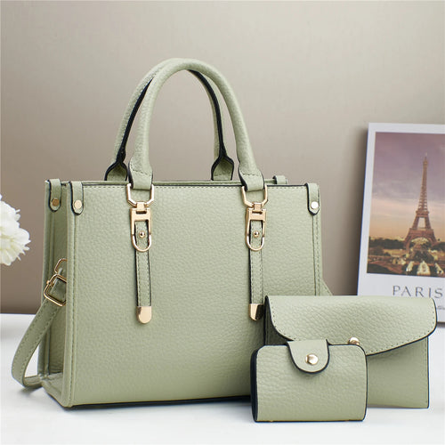 شنطة سهرة ترند للنساء - New Wholesale Luxury Women Bags Set Bran