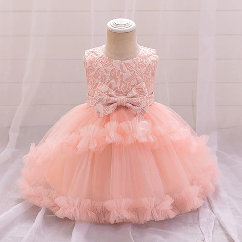 جديد year one بنات' bow puffy جيب فستان floral lace floral for صيف birthday parties knitted odm children's party فستان