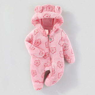 newborn baby clothing شتاء warm rompers toddler أولاد بنات أكمام طويلة velvet thick jumpsuits baby ناعم sleepwear